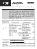 HDFC Credit Card Terms & Conditions | PDF | Credit Card | Payments