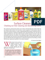 Surface Cleaners: Checking Out Their Cleaning and Disinfecting Claims