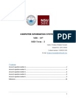 MIS - 107 MID Term - 2: Computer Information Systems