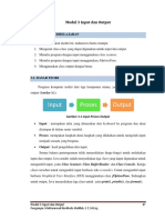 Modul 3 - Input Dan Output