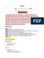 SAP Lab 9 Structures Unions Pointers