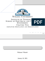 Woldia University: Institute of Technology School of Electrical and Computer Engineering Chapter Two