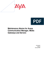 Maintenance Alarms For Avaya Communication Manager, Media Gateways and Servers