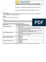 Guidance For Treatment of Covid-19 in Adults and Children: Patient Population