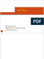 B Tree: Muhammad Haris Department of Computer Science M.haris@nu - Edu.pk