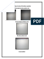 Coding of System of Non-Linear Equations Fixed Point Iteration Method Code