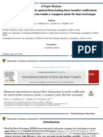 Measured and Predicted Upward Flow Boiling Heat Transfer Coefficients