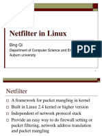 Netfilter in Linux: Bing Qi