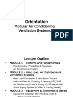 Orientation For Modular Air Conditioning & Ventilation System