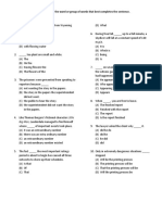 TOEFL Structure and Written Expression Exercise