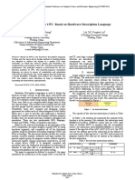 Design of Simple CPU Based On Hardware Description Language