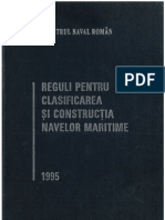 Rnr - Reguli Pentru Clasificarea Si Constructia Navelor Maritime - 1995