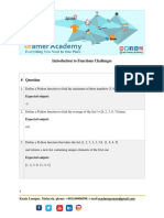 Introduction to Functions Challenges