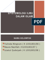 Epistemologi Ilmu Dalam Islam