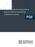 Comprender Los Efectos de Seleccionar Un Grado de Aceptación de La Prueba de Rendimiento de La Bomba