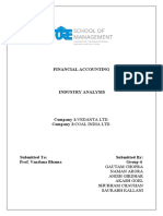Final Financial Accounting Industry Analysis