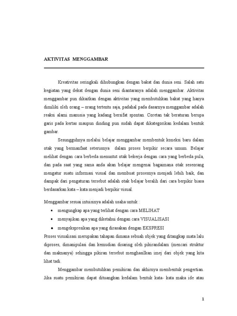 Handout BAHASA RUPA | PDF