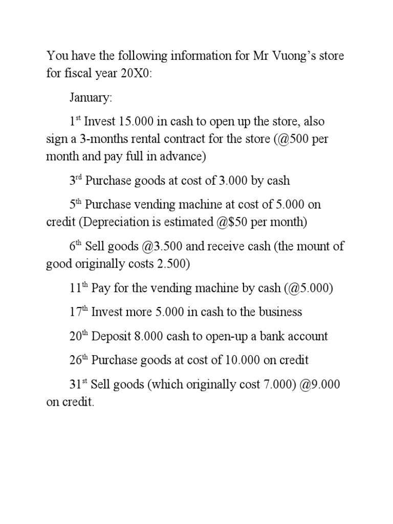 Exercise For Chapter 3 | PDF | Finance & Money Management | Law