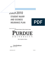 Student Injury and Sickness Insurance Plan: West Lafayette, Indiana