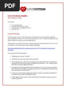 Love Systems | Scribd