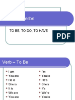 Auxiliary Verbs: To Be, To Do, To Have