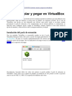 Virtualbox (Activar Copiar y Pegar)