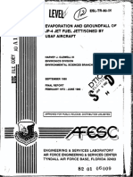 Evaporation and Groundfall of JP-4 Jet Fuel Jettisoned by Usaf Aircraft