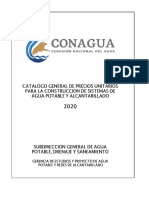 CATÁLOGO DE PRECIOS CONAGUA 2020