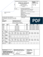 Inspection Certificate 0000347796 / 1 / 2: Outokumpu Stainless USA, LLC