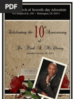 Download Pastor Appreciation Day Program for the First Church of Seventh-day Adventists by Pink E Love SN50056063 doc pdf