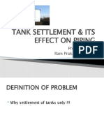 Tank Settlement and Its Effect On Piping