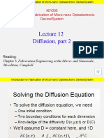 Diffusion, Part 2: 401005 Introduction To Fabrication of Micro-Nano Optoelectronic Device/System