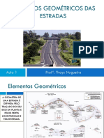 Elementos geométricos das estradas