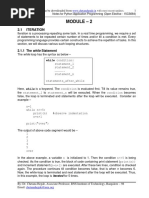 Module2 Python 15CS664