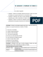 Metodologías de Planeación y Facilitación de Talleres y Reuniones.