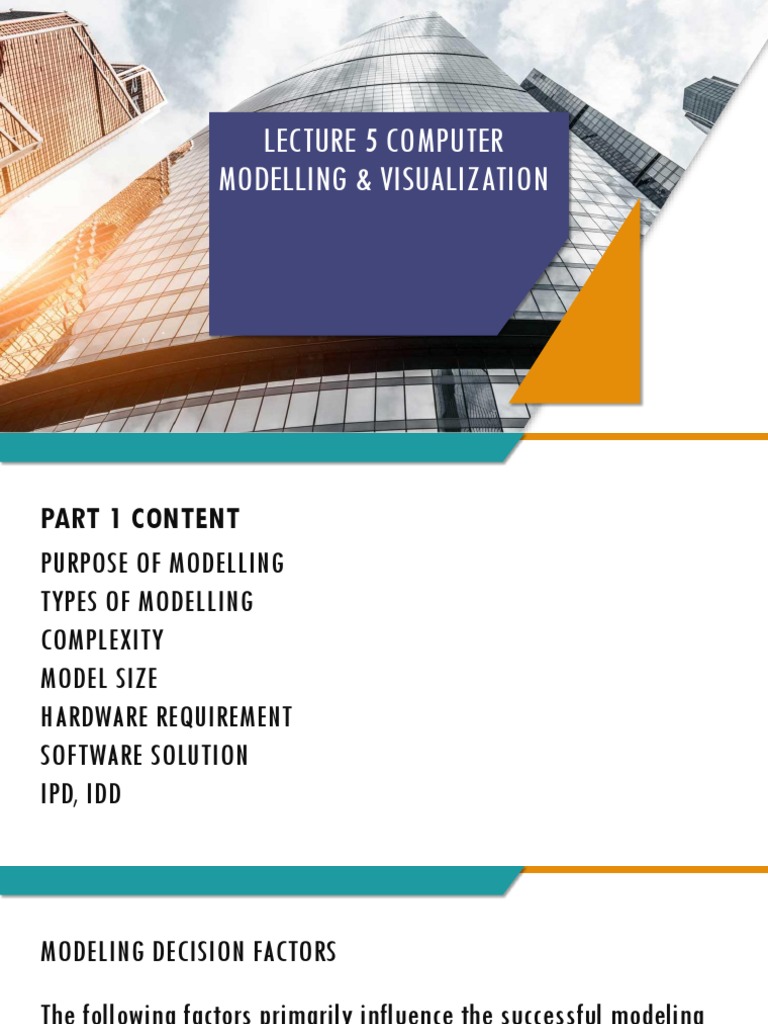 Lecture 5 Computer Modelling & Visualization | PDF | Rendering ...