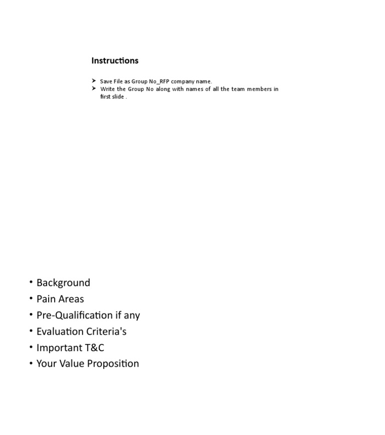 RFP Presentation Template | PDF