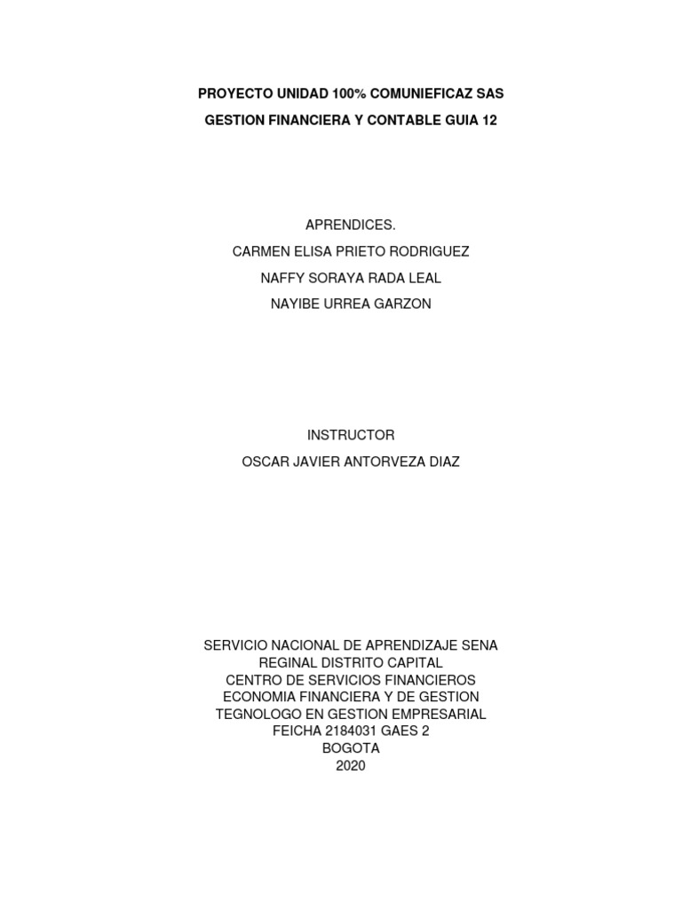 Gestión Financiera y Contable | PDF | Beneficio (economía) | Contabilidad