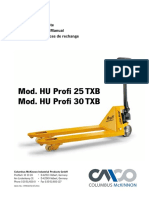 Ersatzteilliste für HU Profi 25/30 TXB