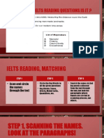 Which Type of Ielts Reading Questions Is It ?
