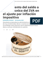 N10 Tratamiento Del Saldo A Favor Técnico Del IVA en El Ajuste Por Inflación Impositivo - Novedades Fiscales