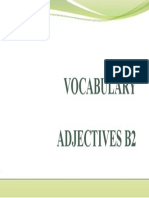 Vocabulary Adjectives b2