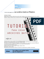 Tutorial para Crear Archivos Batch en Windows
