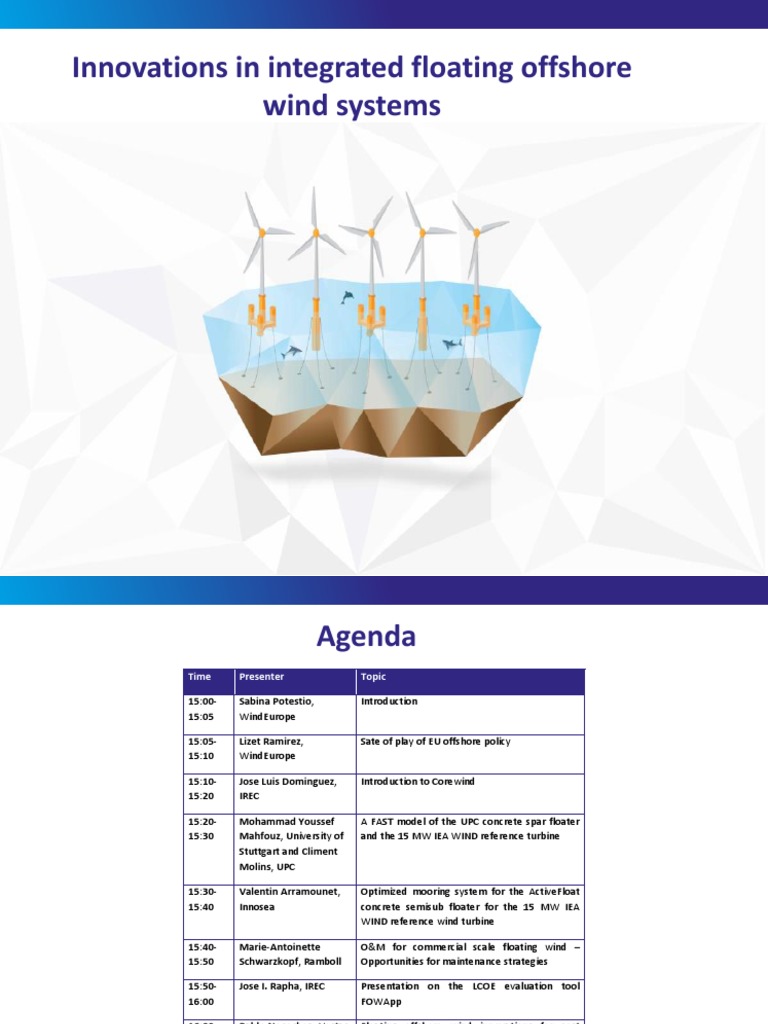 Innovations in Floating Offshore Wind Systems | PDF | Offshore Wind ...