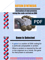 Protein Synthesis: - The Formation of New Proteins Using The Code Carried On DNA