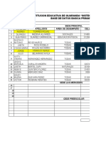 Base de Datos Docentes Basica Primaria