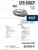 Service Manual: CFD-S35CP