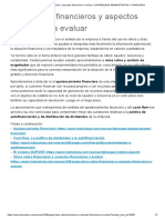 Otros Ratios Financieros y Aspectos Financieros A Evaluar - CONTABILIDAD ADMINISTRATIVA Y FINANCIERA