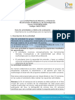 Guía de Actividades y Rúbrica de Evaluación - Unidad 2 - Tarea 2 - Importancia de La Ecofisiología para La Ingeniería Agroforestal