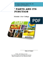 Plant Parts and Its Function: Module 1 For College